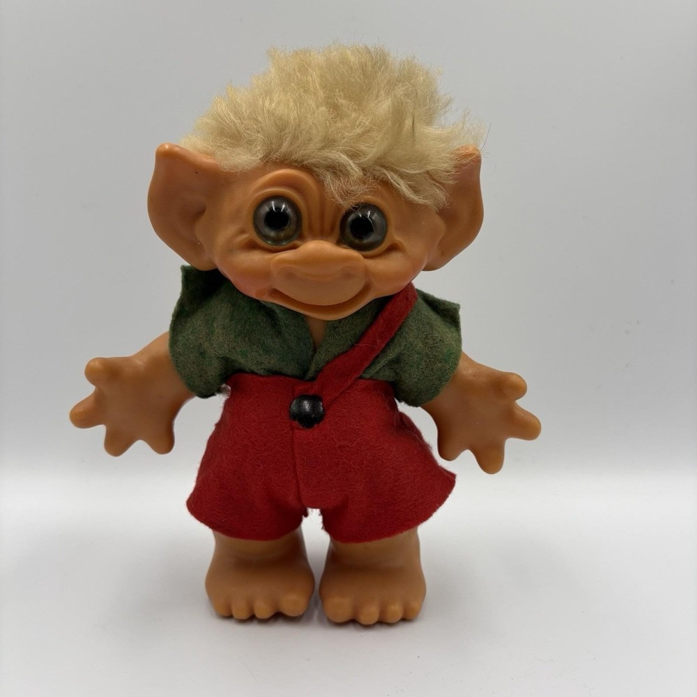 1960's Thomas Dam Original Figurine Troll Doll Bank Toy Coin Savings Denmark